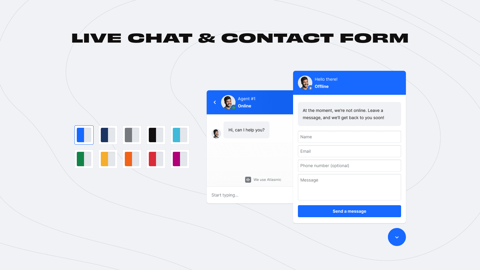 Atlasmic Live Chat & Helpdesk screenshot 1