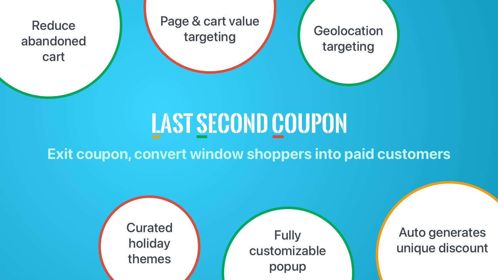 Last Second Coupon ‑ Exit Pop screenshot 1