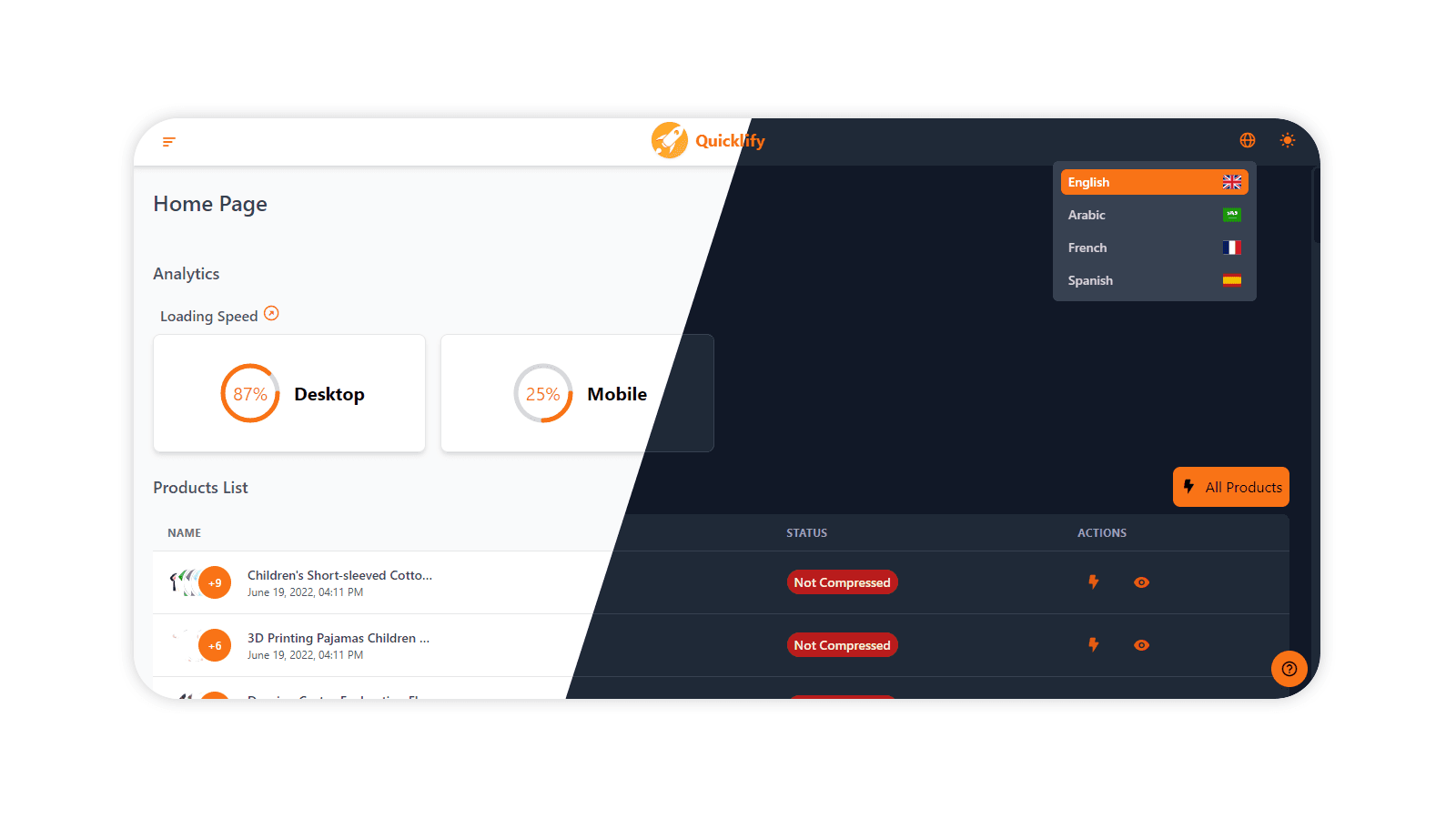 Quicklify: All‑in‑One Speed screenshot 1