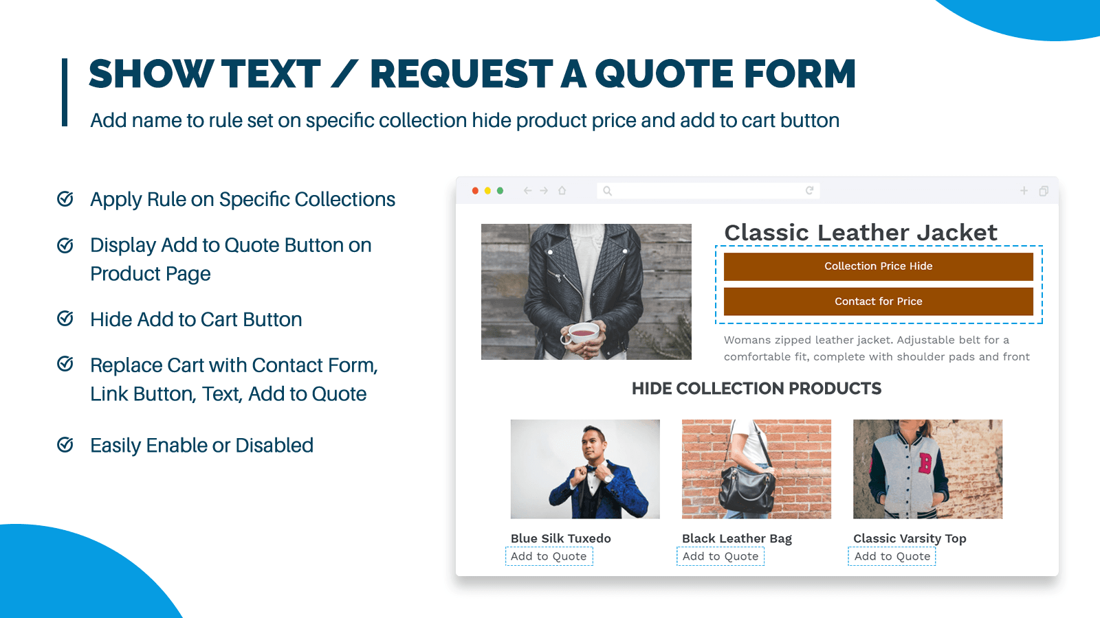 Ex Request a Quote Hide Price screenshot 2