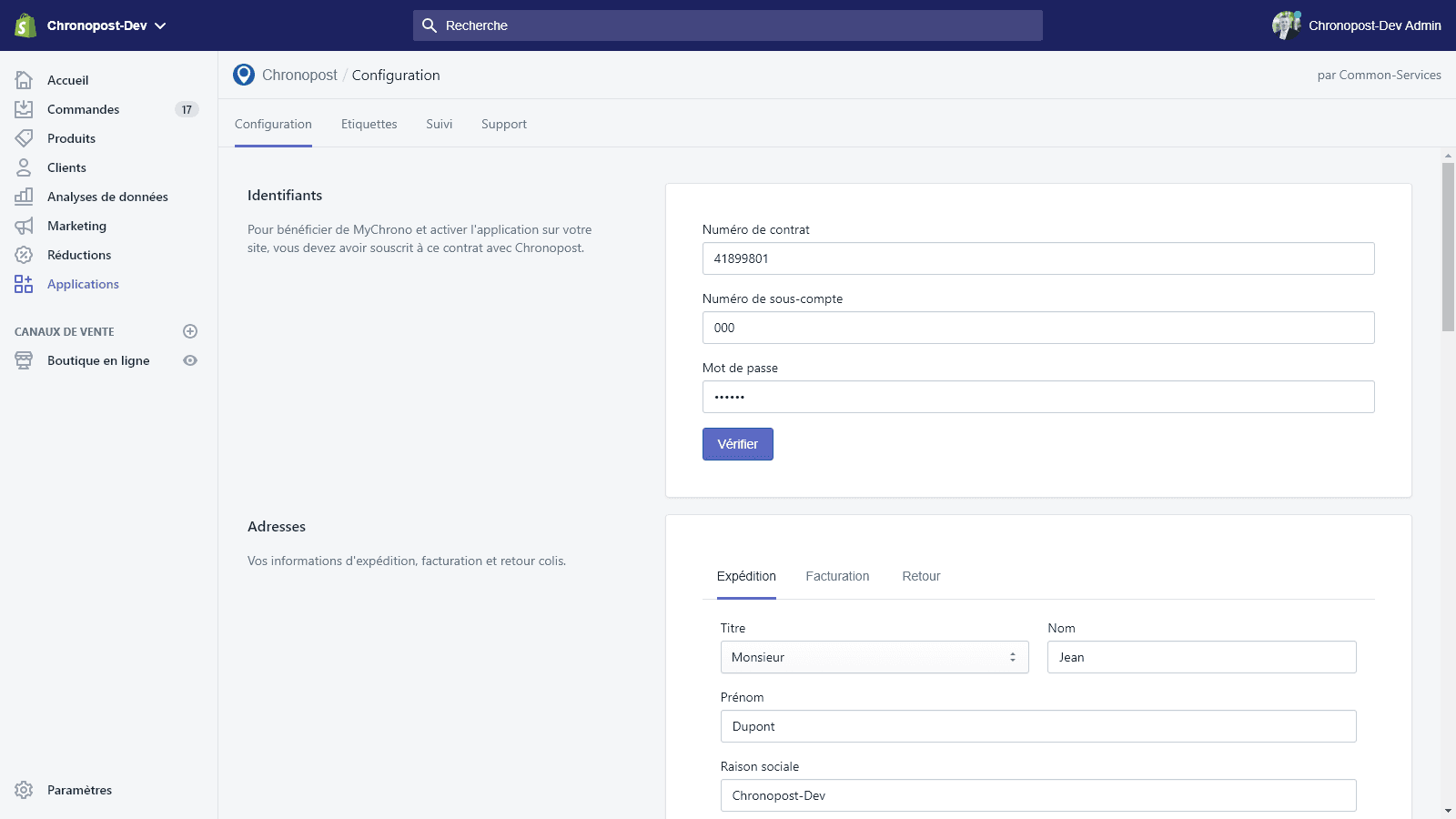 Chronopost screenshot 1