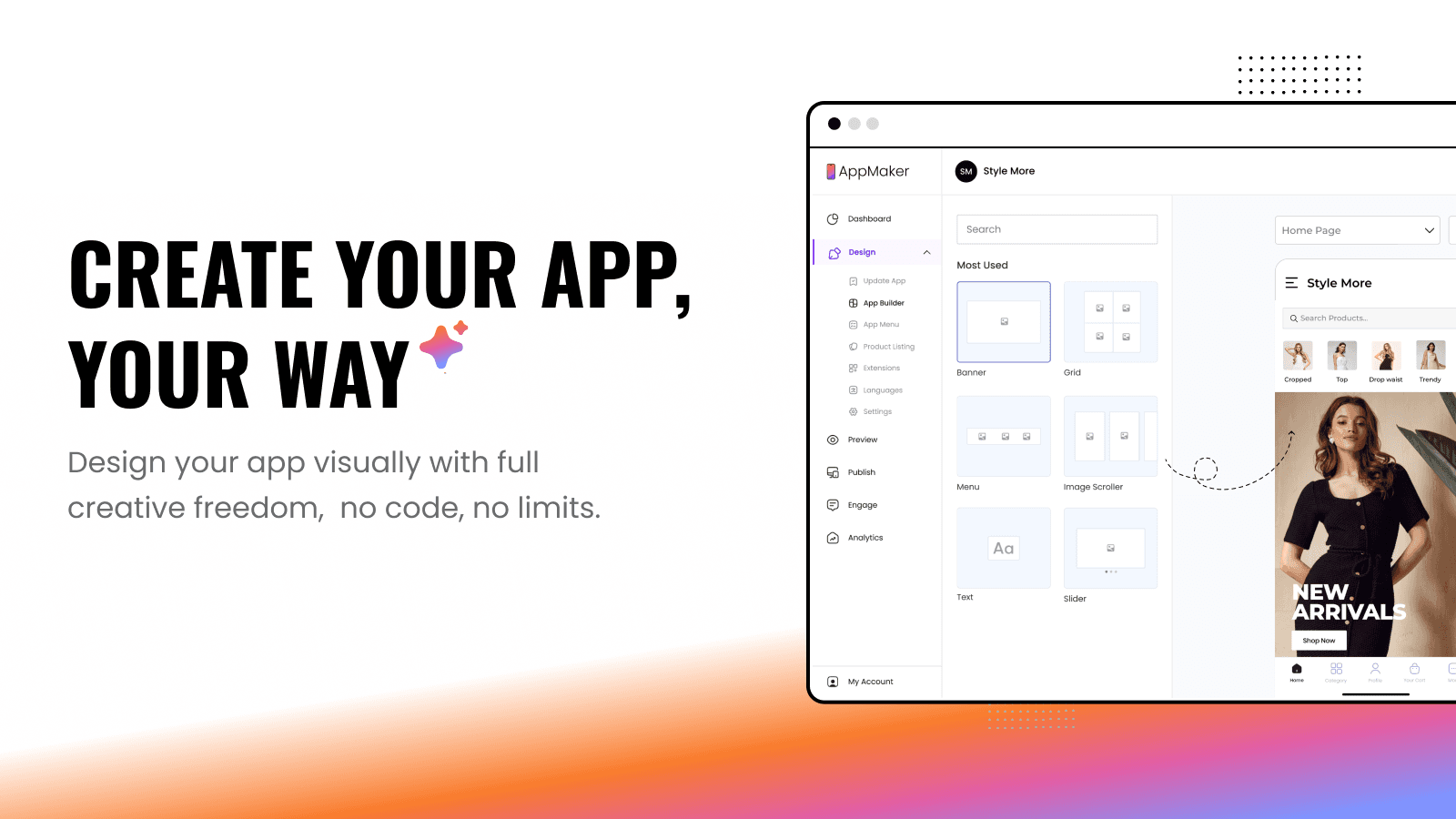 Mobile App Builder ‑ AppMaker screenshot 2