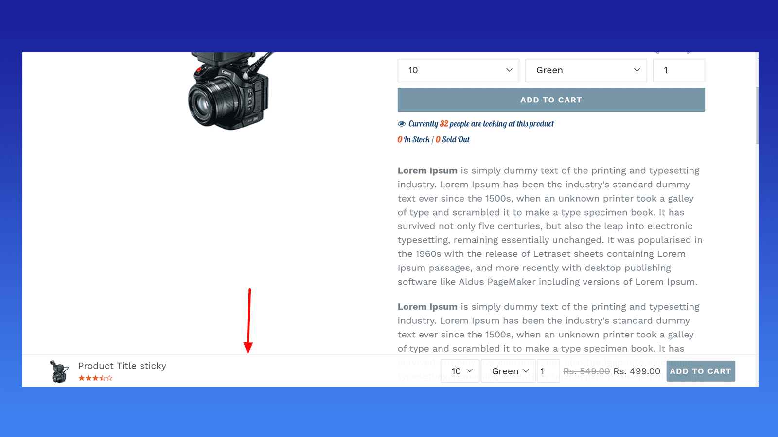 Sticky Add To Cart Bar Pro screenshot 2
