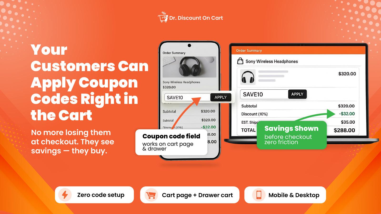 Dr Stacked Discounts on Cart screenshot 2