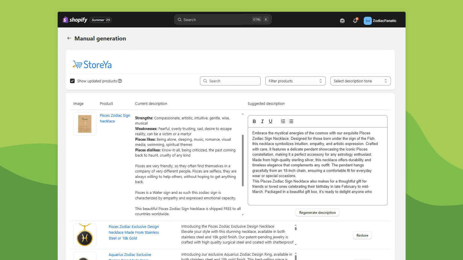 AI ChatGPT Product Description screenshot 2