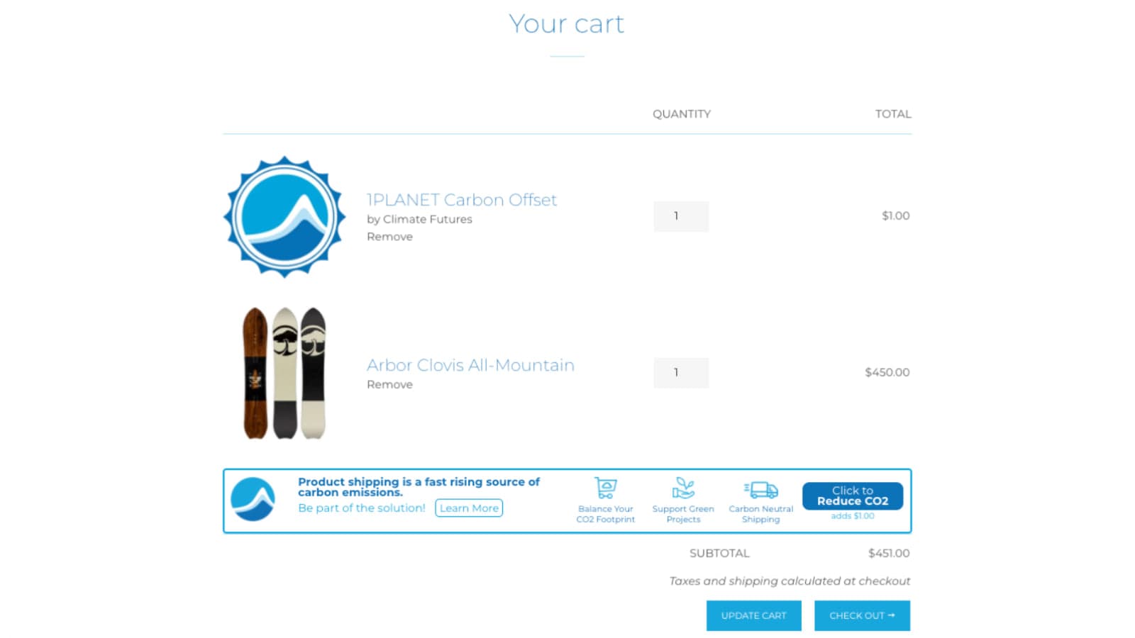 1PLANET Carbon Offset screenshot 2