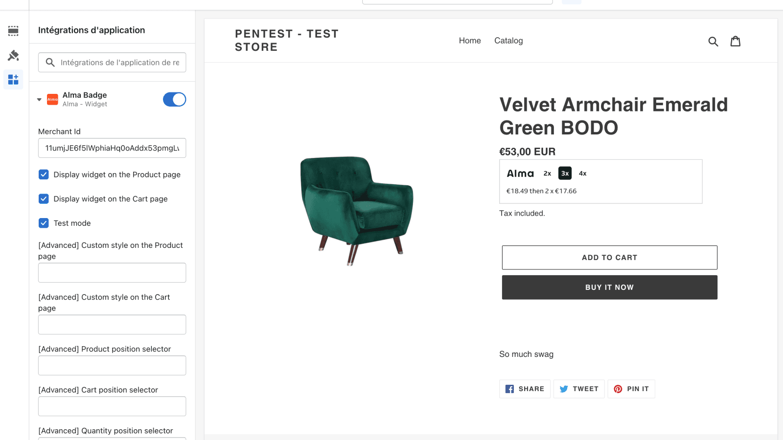 Alma ‑ Widget screenshot 2