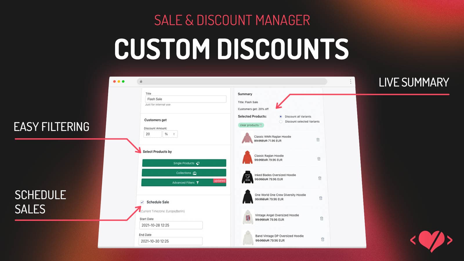 Heartcoding Sales & Discounts screenshot 1
