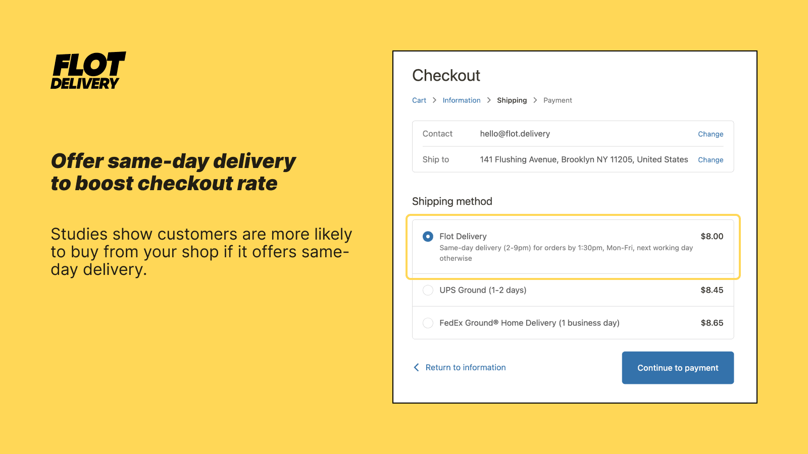 Flot Delivery screenshot 2