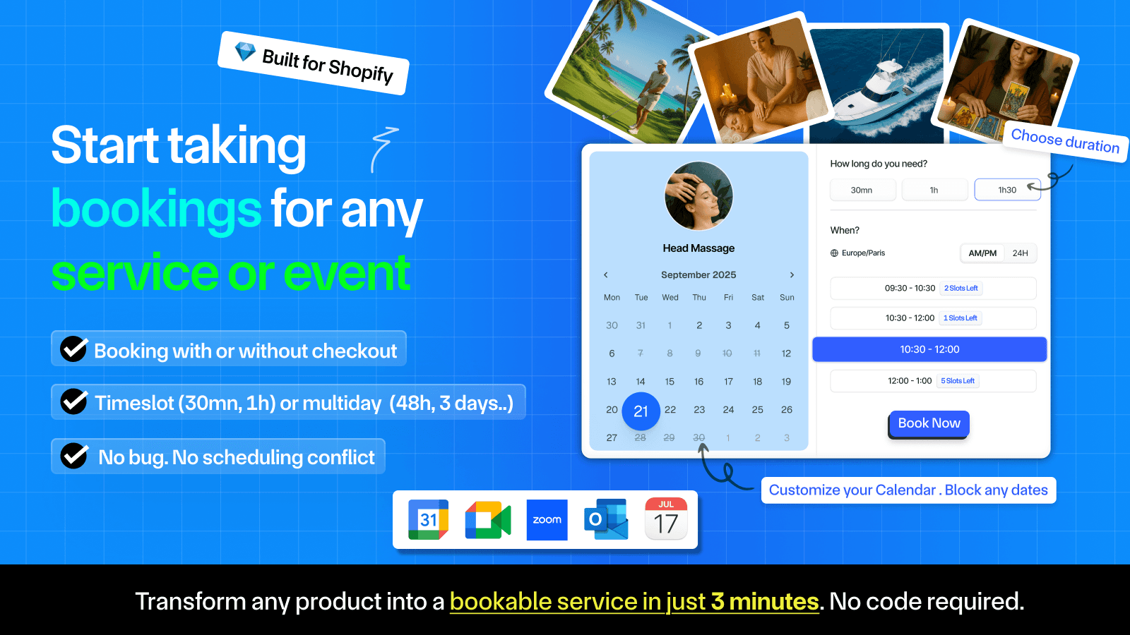 Booking App Schedule Cowlendar screenshot 1