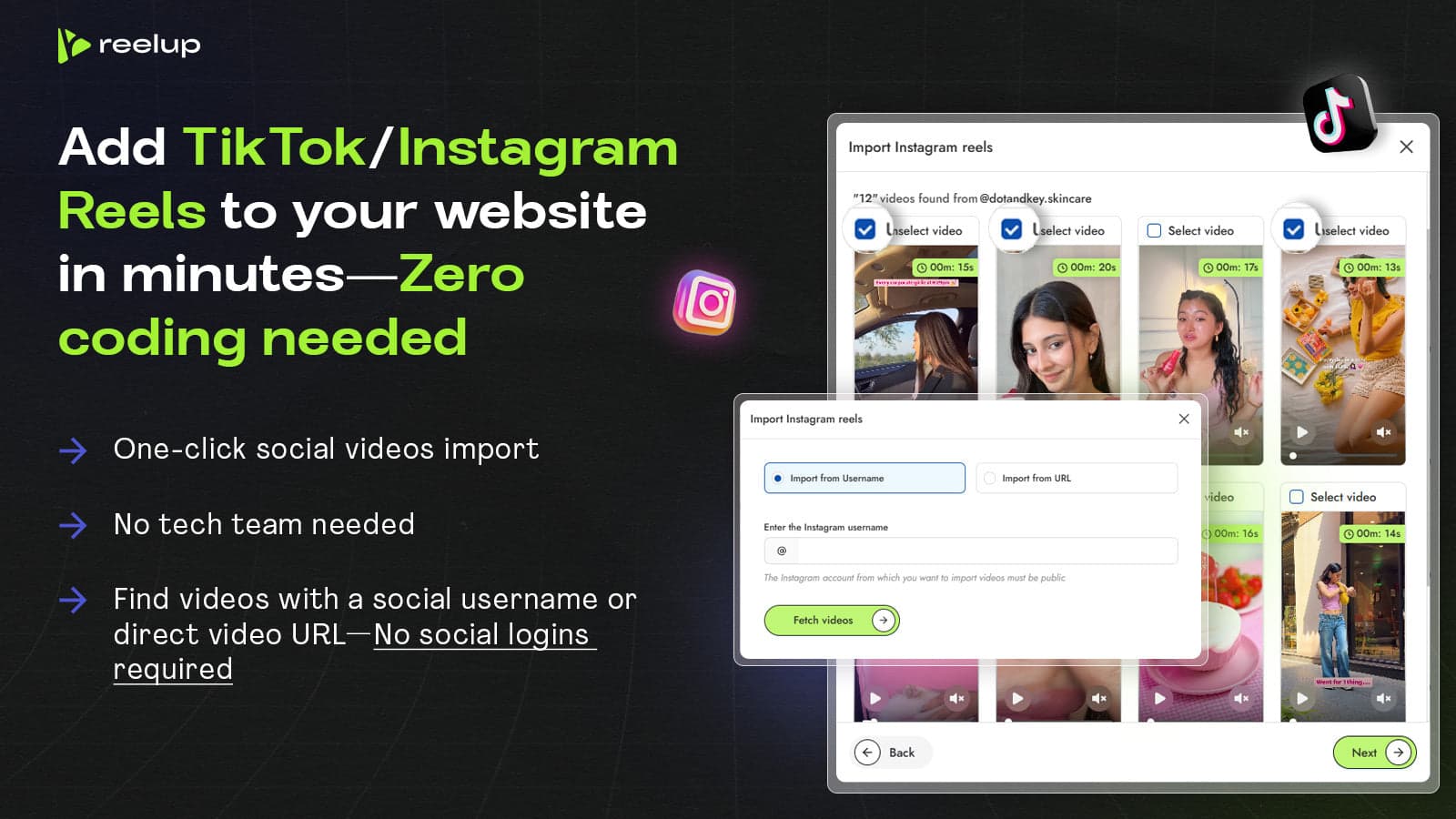 ReelUp‑Shoppable Videos+ Reels screenshot 1