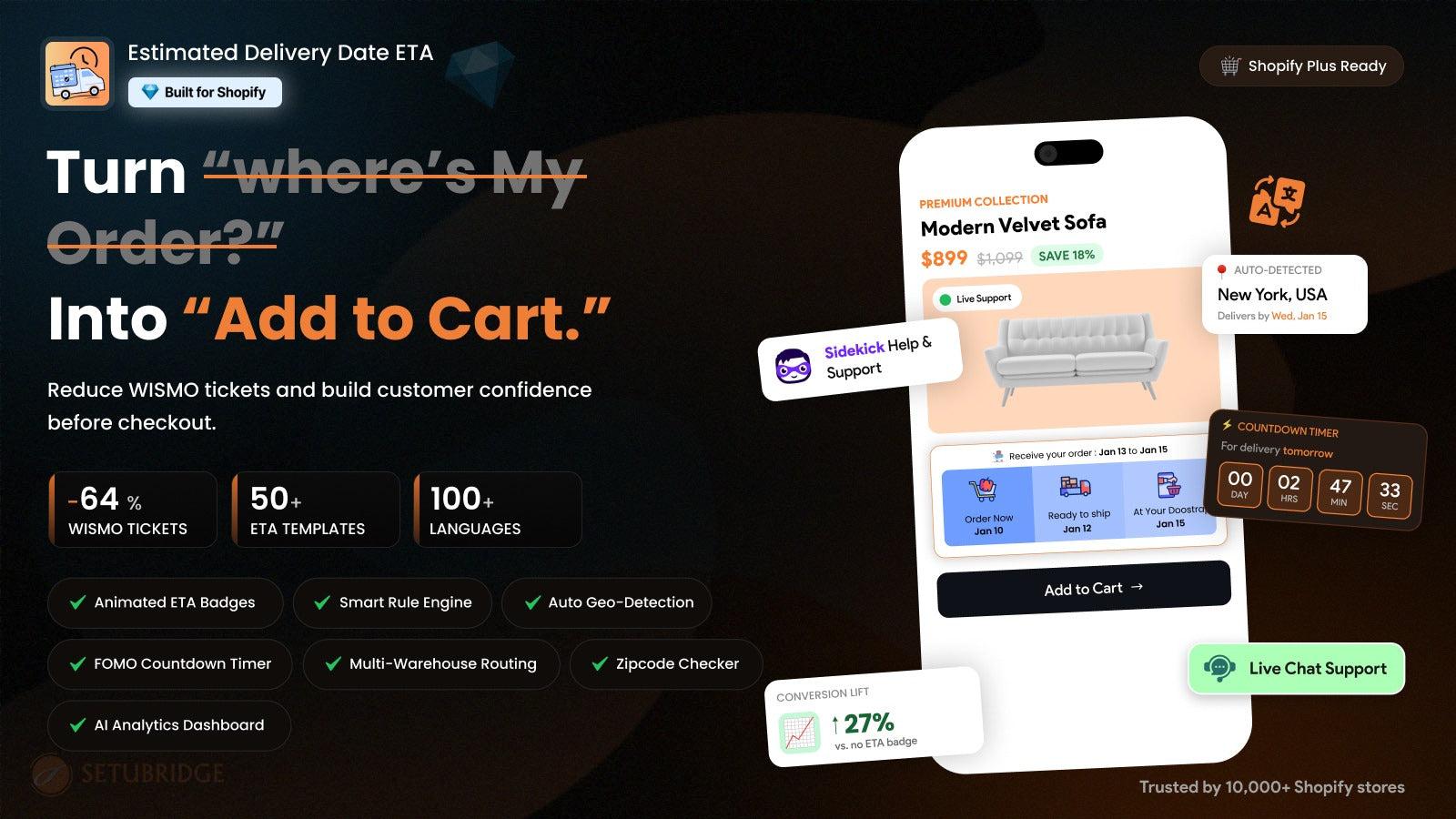 Estimated Delivery Date ‑ ETA screenshot 1