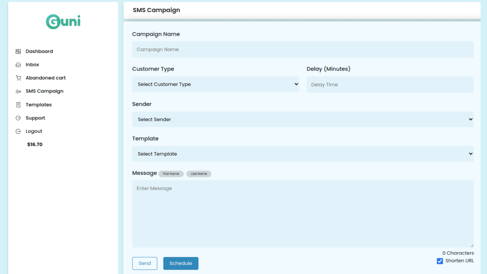 Automated Guni SMS Marketing screenshot 2