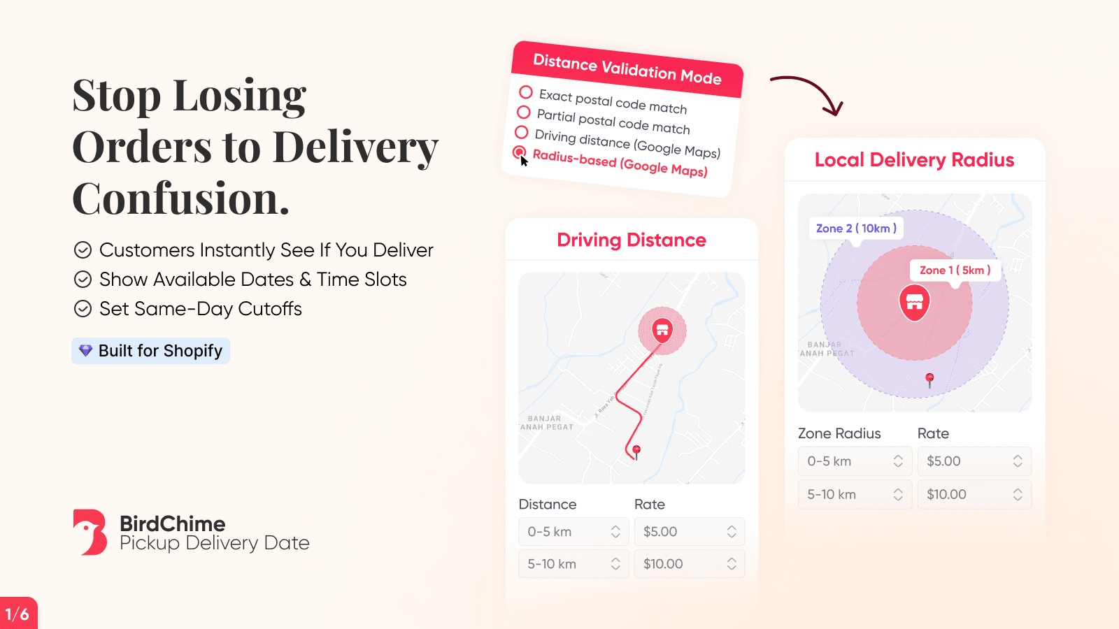 Bird Pickup Delivery Date screenshot 1