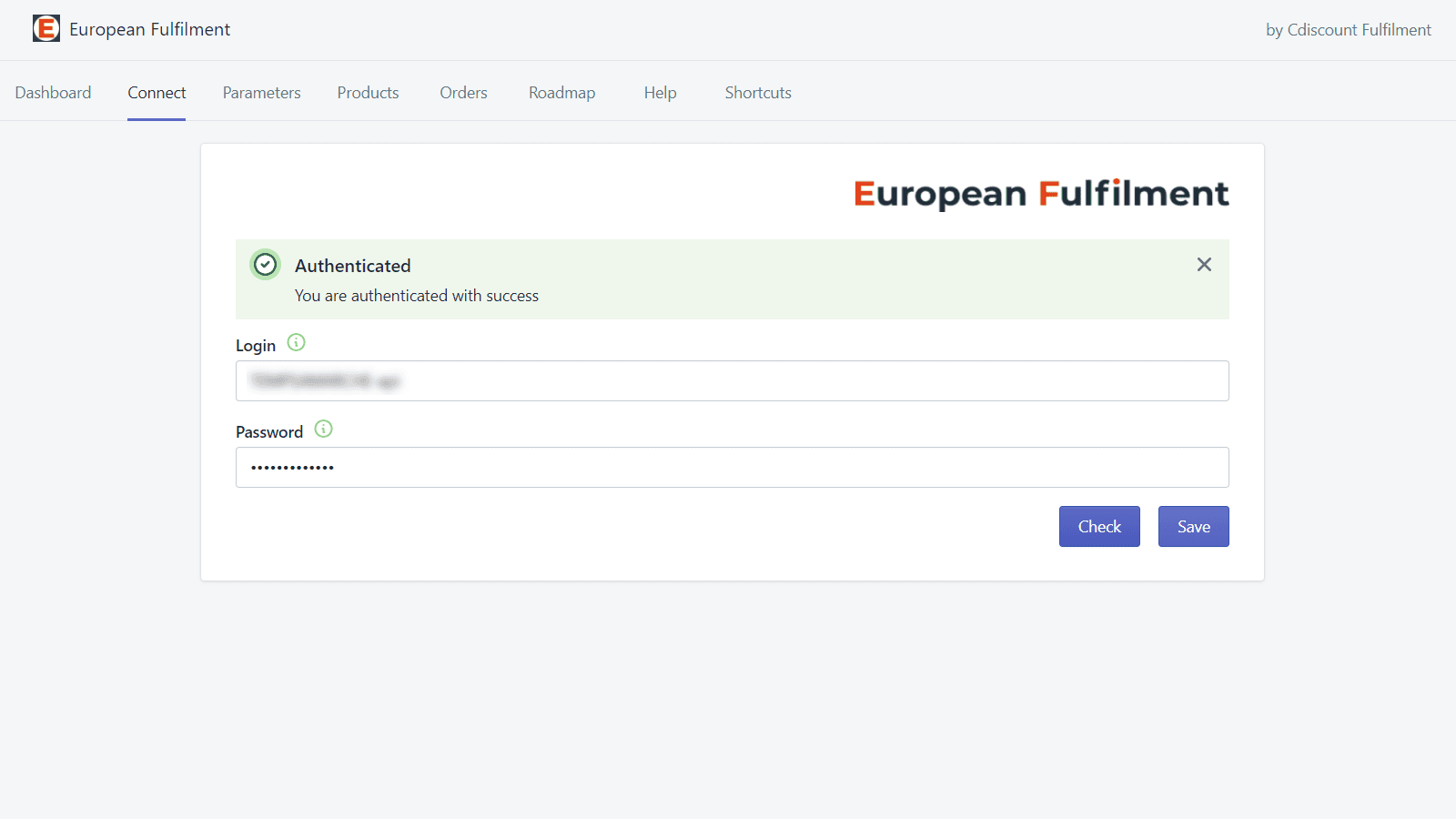 European Fulfilment screenshot 2