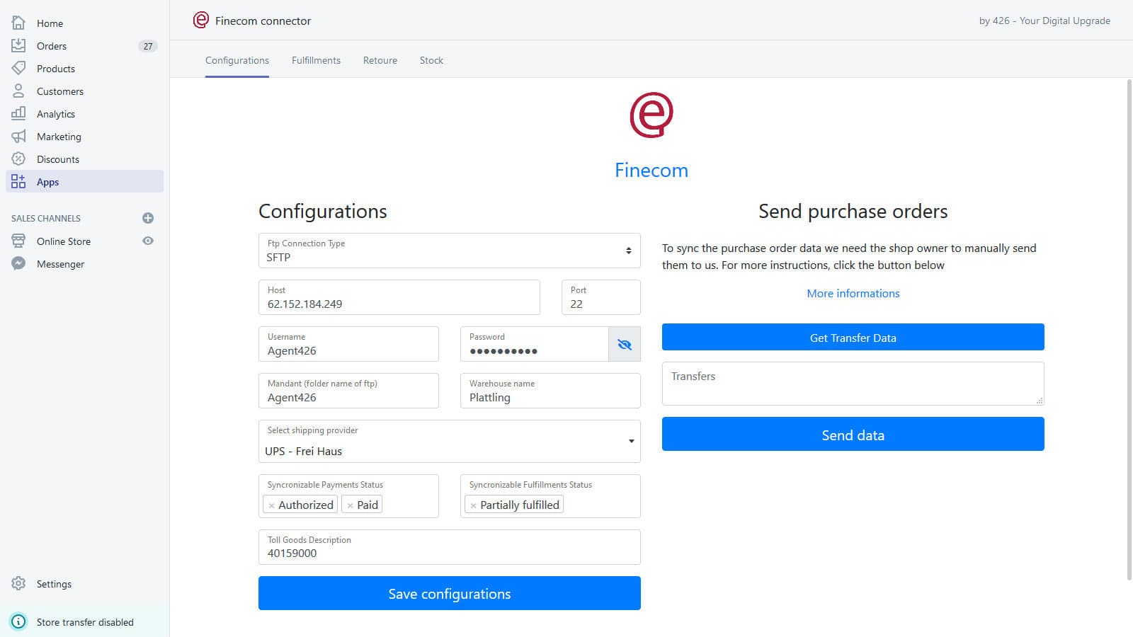 FineCom Logistics screenshot 2