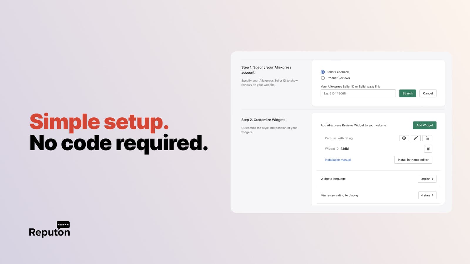 Reputon AliExpress Reviews screenshot 2