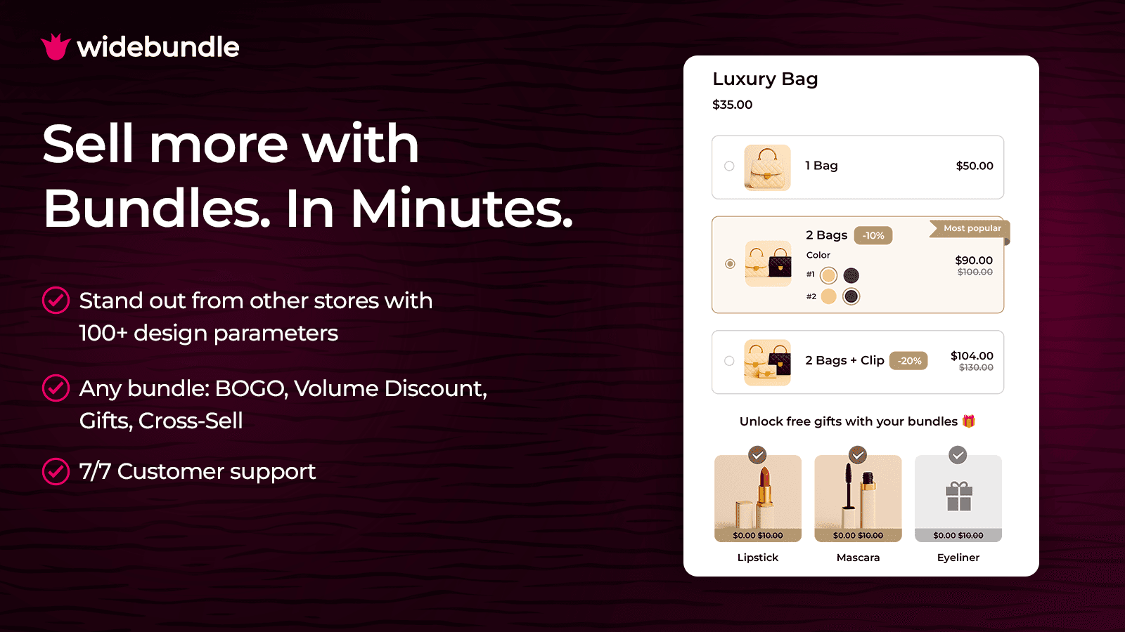 Wide Bundles ‑ Quantity Breaks screenshot 1