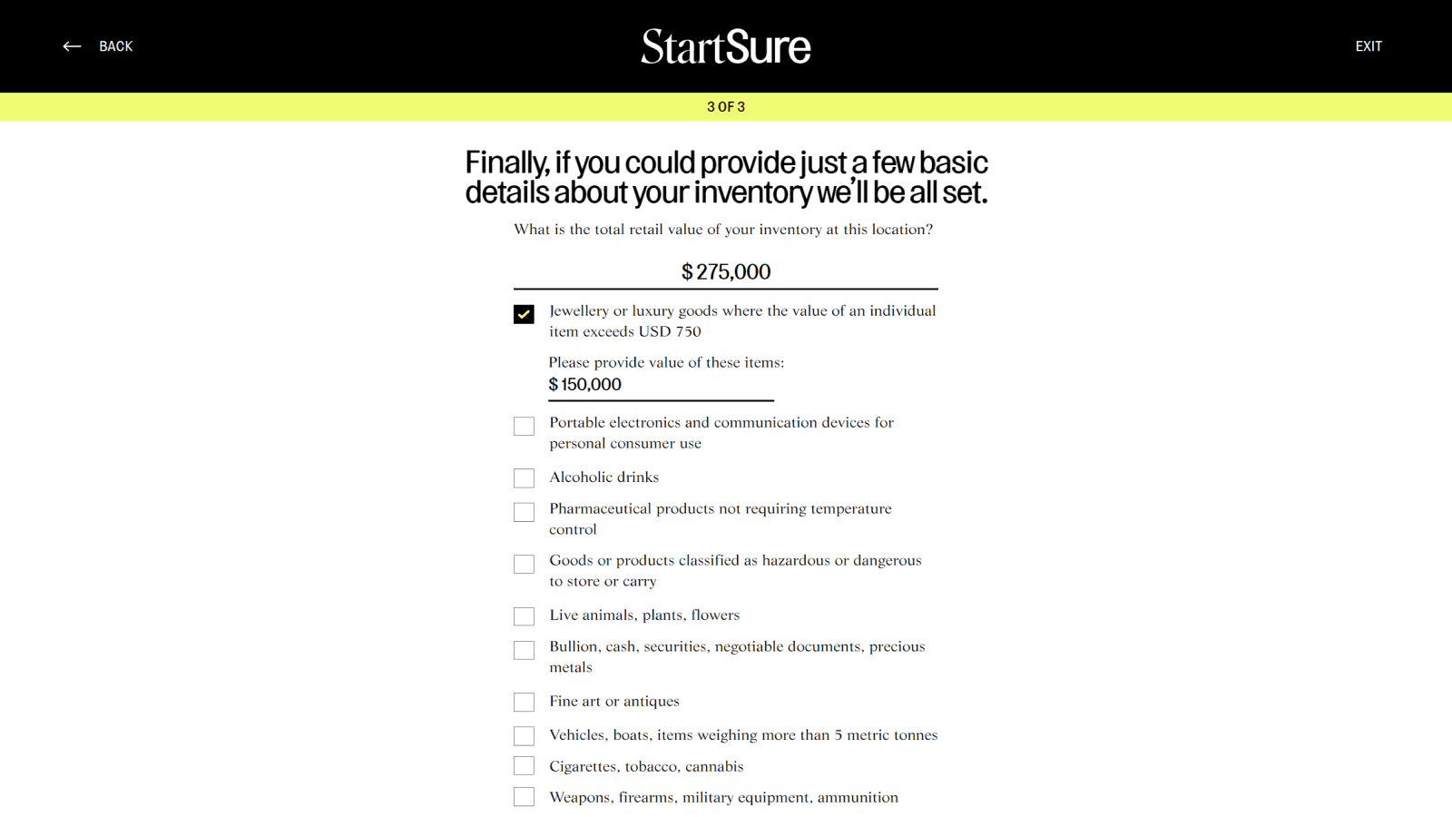StartSure Insurance screenshot 2