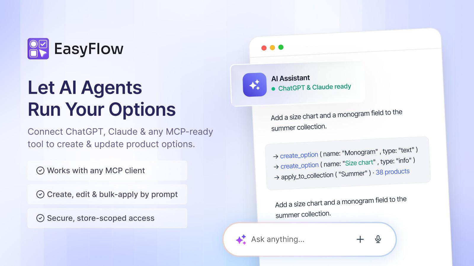 EasyFlow Product Options screenshot 2
