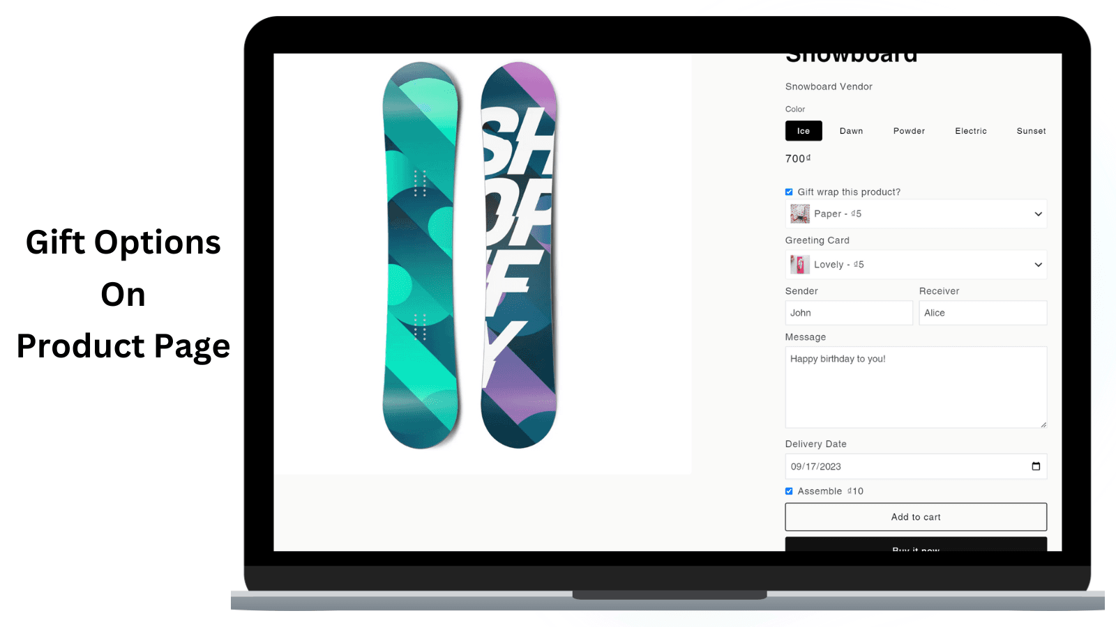 LDT: Gift Wrap, Gift Message screenshot 2