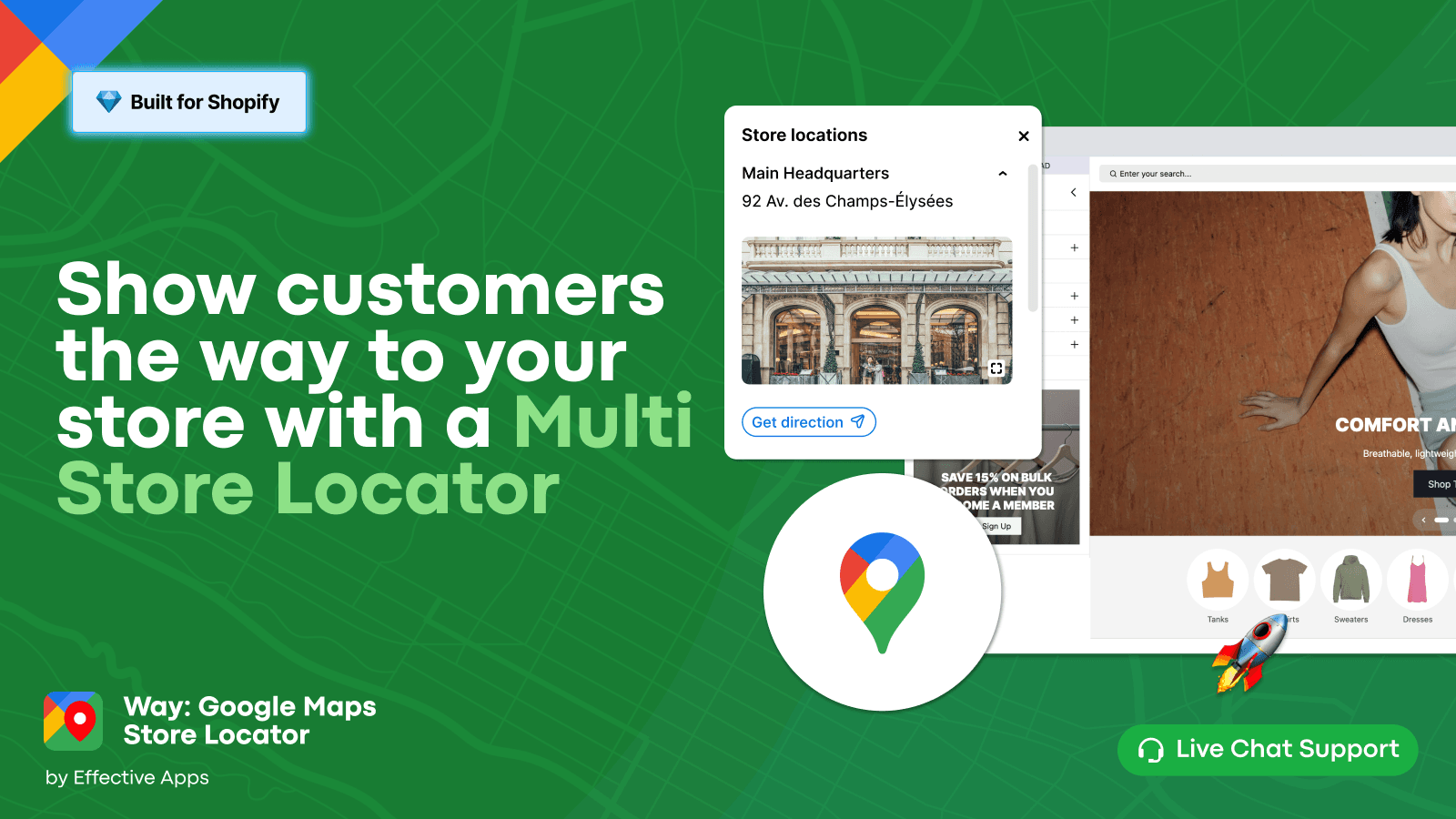 Way: Google Maps Store Locator screenshot 1
