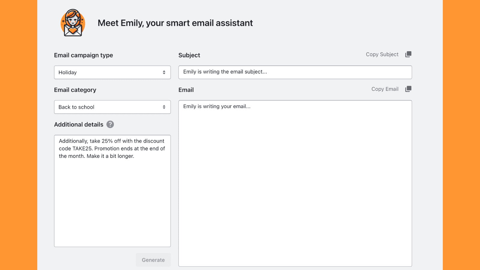 Emily ‑ Smart Email Assistant screenshot 1