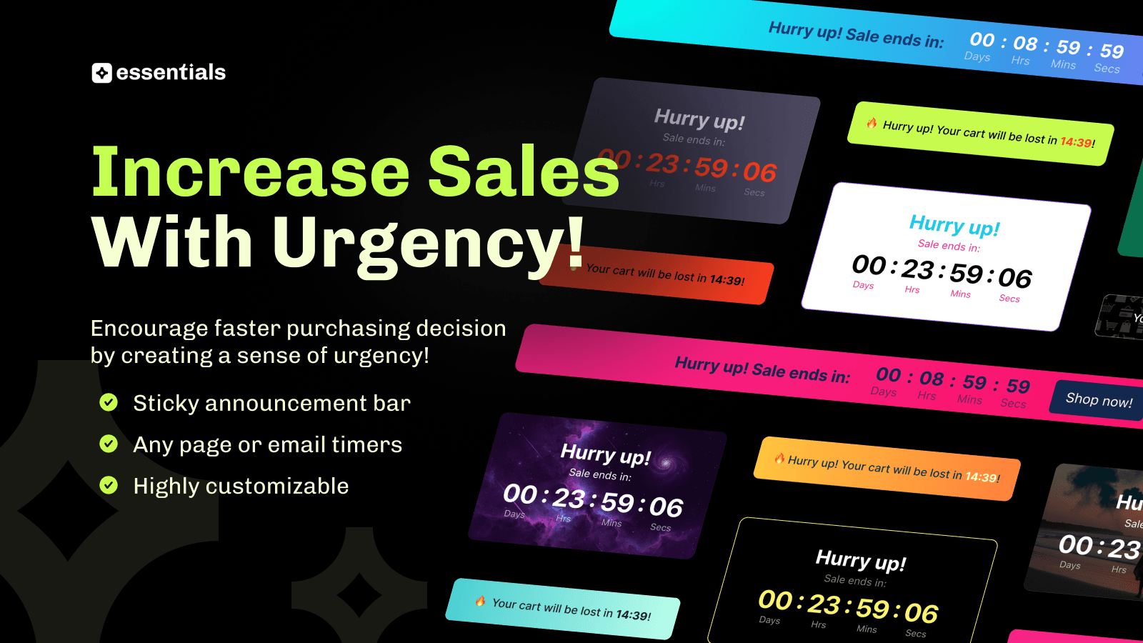 Essential Countdown Timer Bar screenshot 1