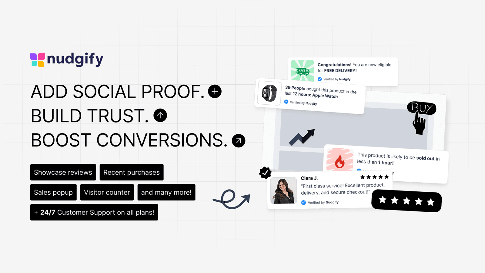 Nudgify Social Proof Sales Pop screenshot 1