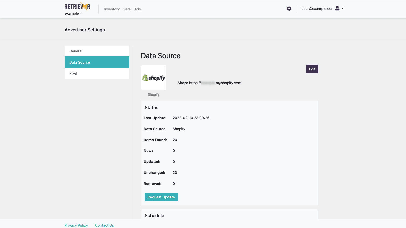 AdRetriever screenshot 2