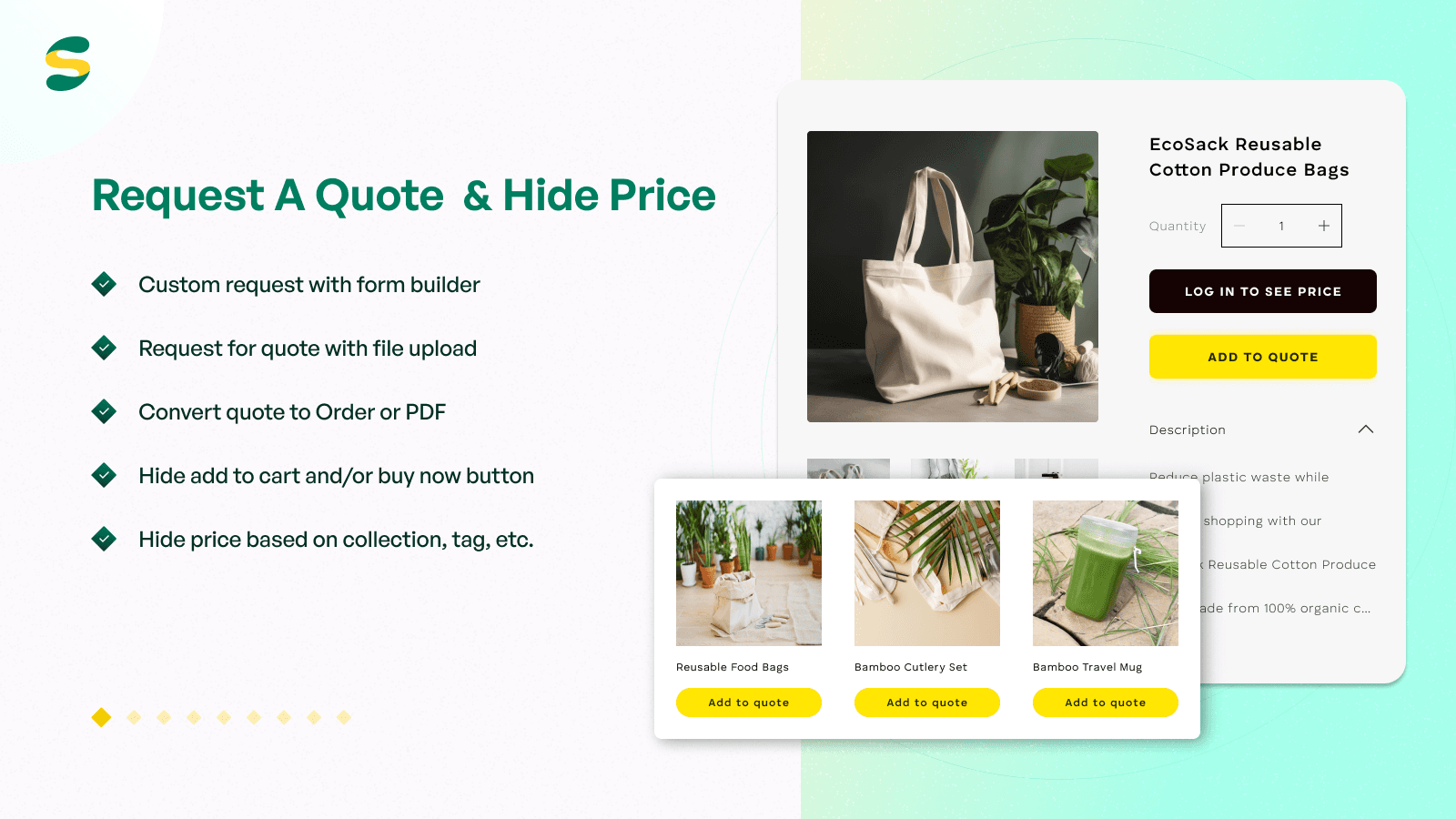 SA Request a Quote, Hide Price screenshot 1