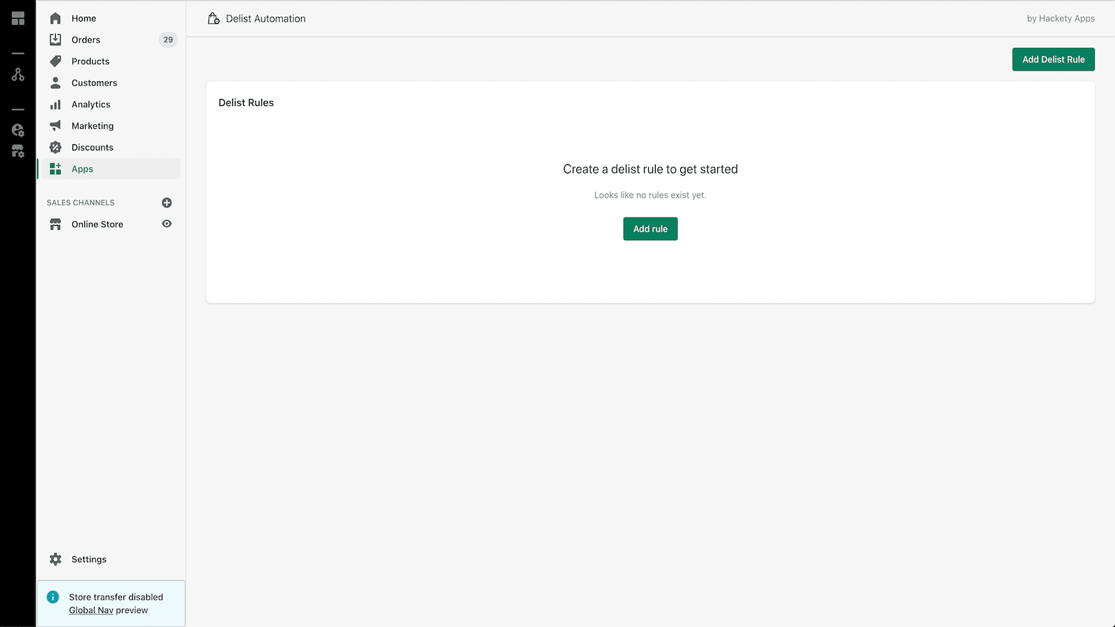 Delistor screenshot 2