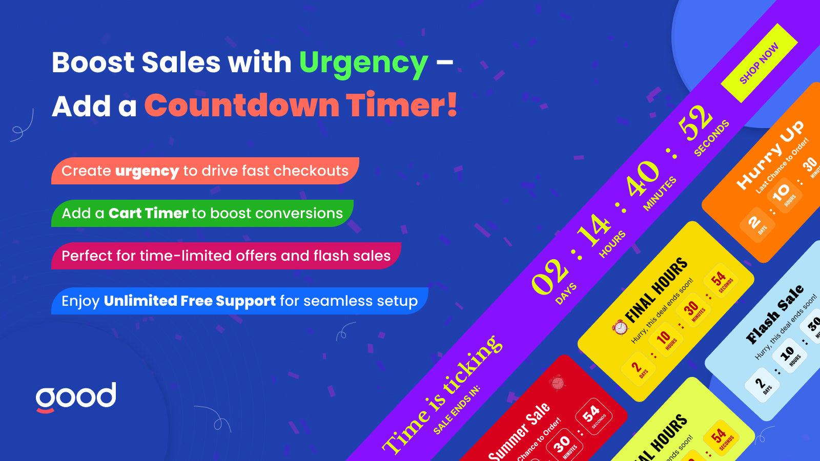 GA:Urgency Countdown Timer Bar screenshot 1