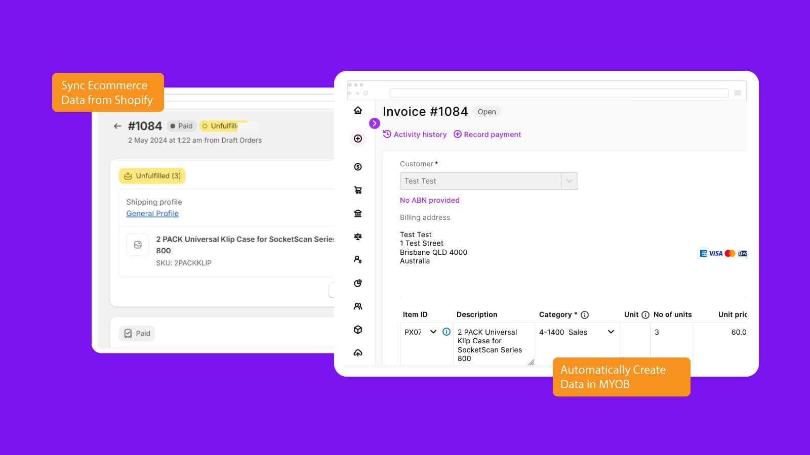 MYOB Sync screenshot 1