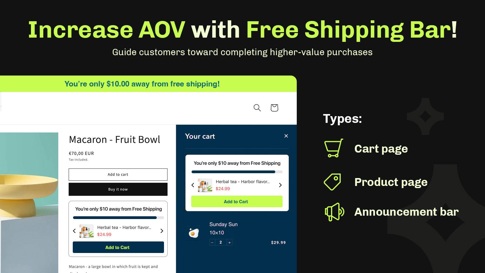 Essential Free Shipping Bar screenshot 1