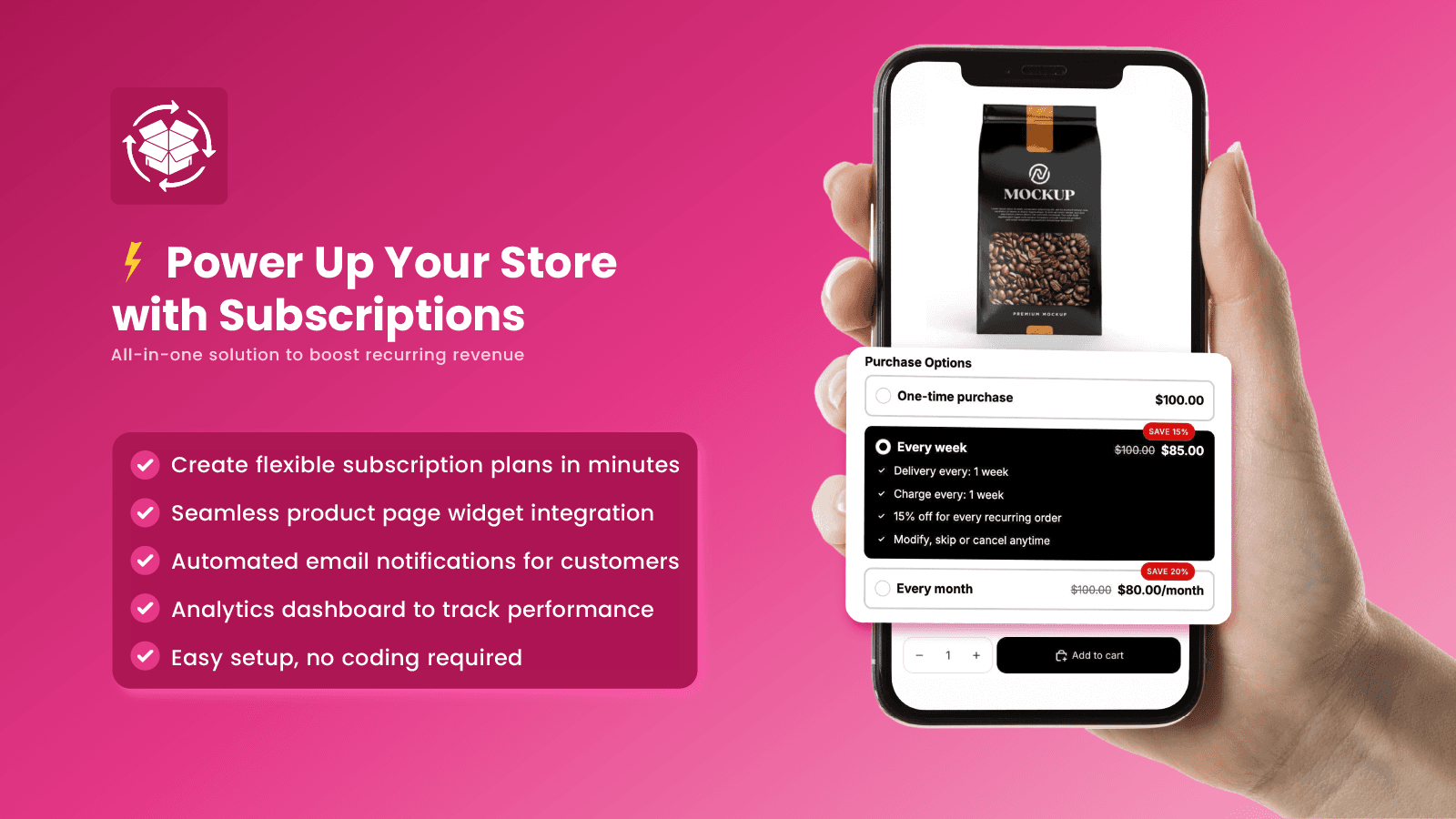 Bony Subscriptions App screenshot 1