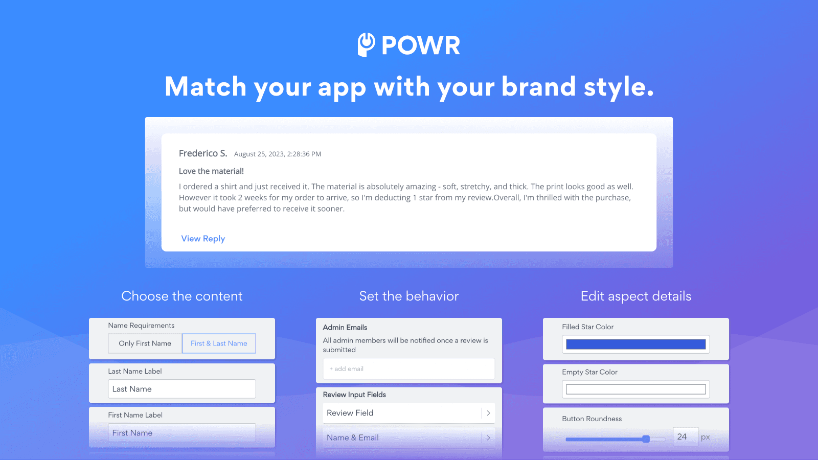 POWR: Customer Comments screenshot 2