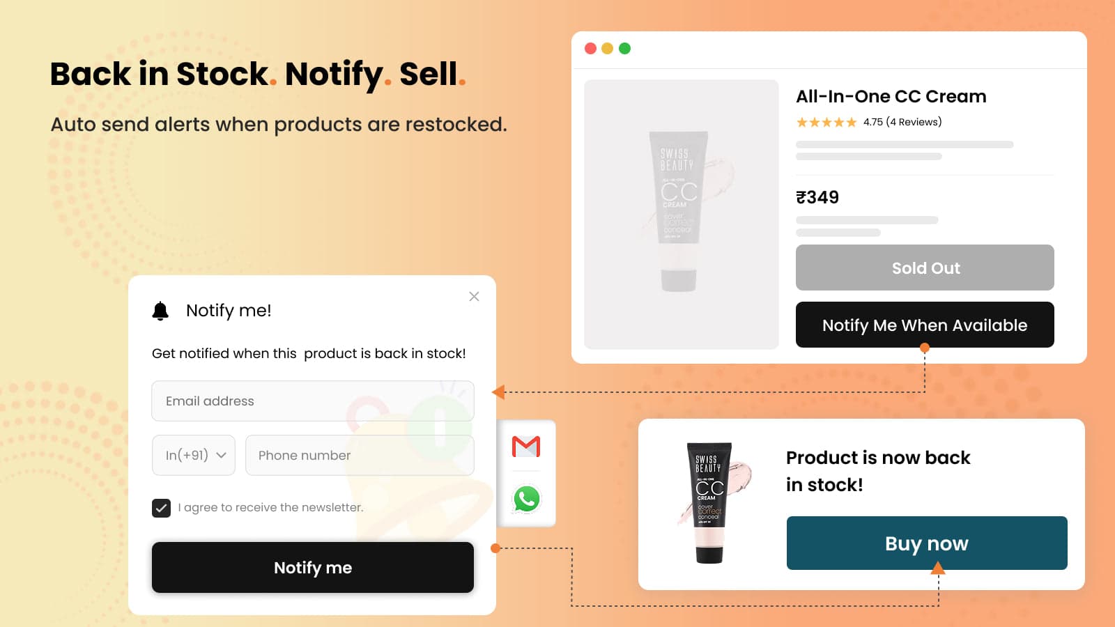 SB Coming Soon ‑ Back In Stock screenshot 2